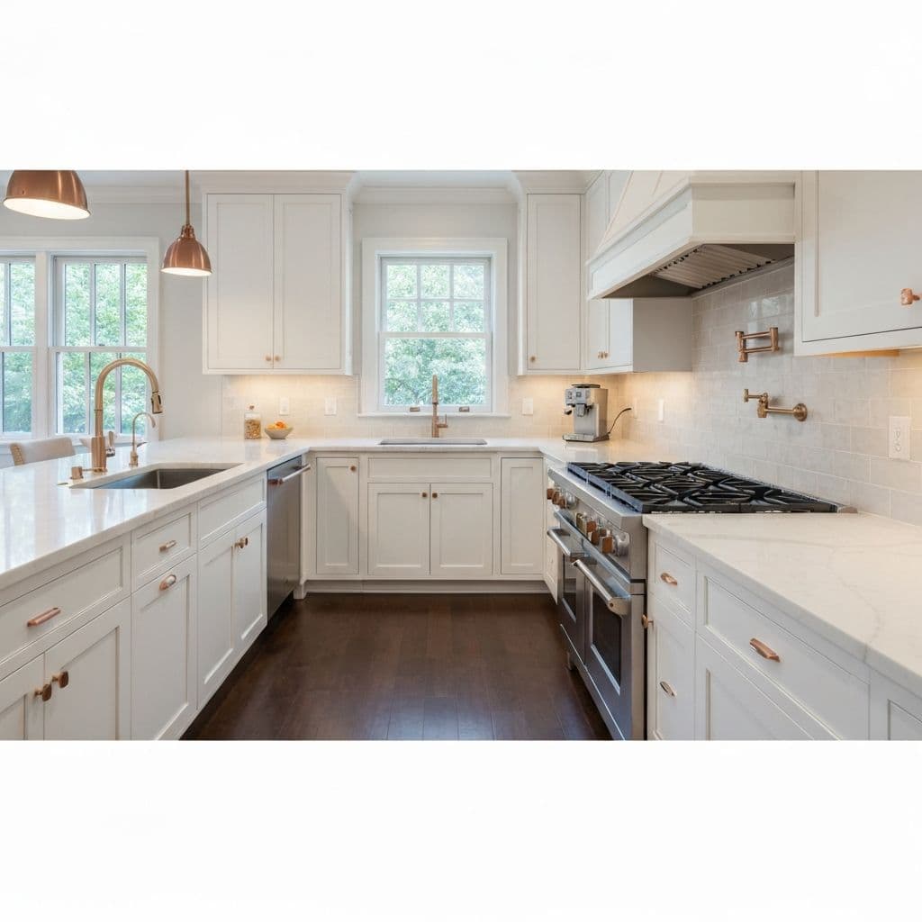 Modern luxury kitchen in custom home